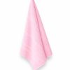 pink line towel