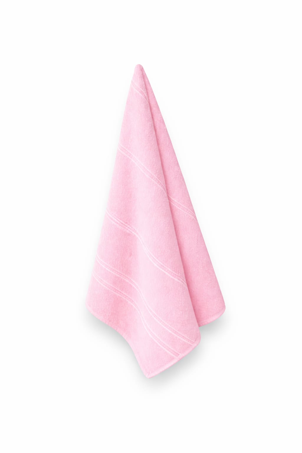 pink line towel